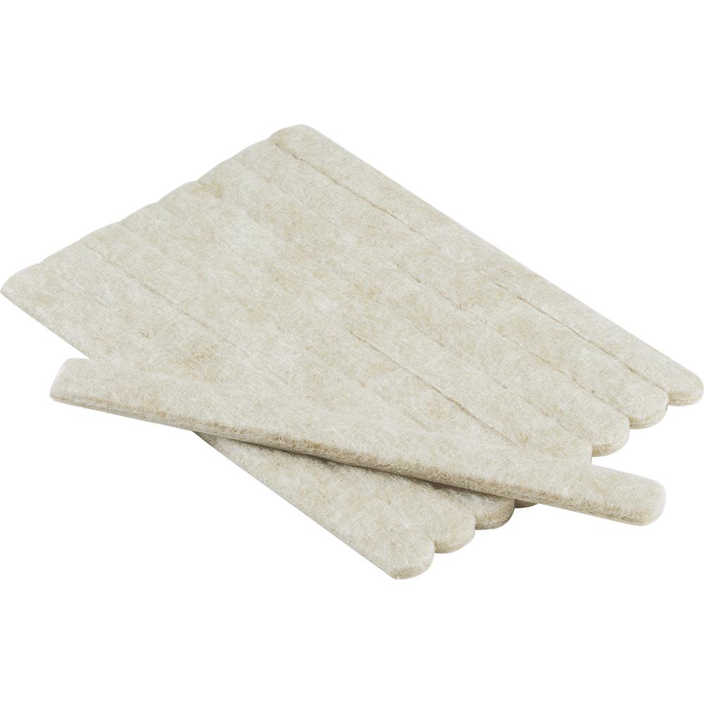 Everbilt 1 2 In X 6 Heavy Duty Beige Felt Strips 9 Pack 49954 Heavy Duty Beige Felt Strips