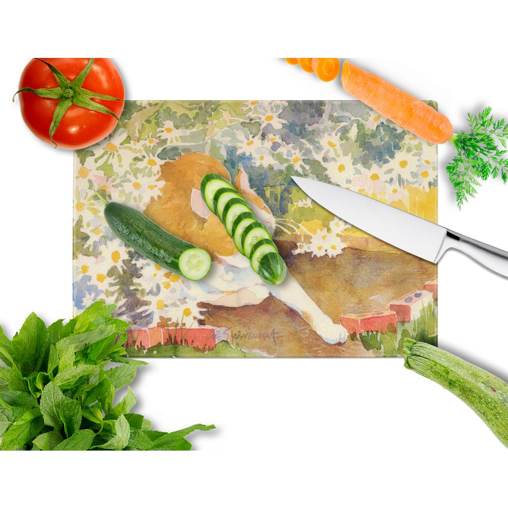 Carolines Treasures Wash Day Glass Cutting Board Multicolor Large