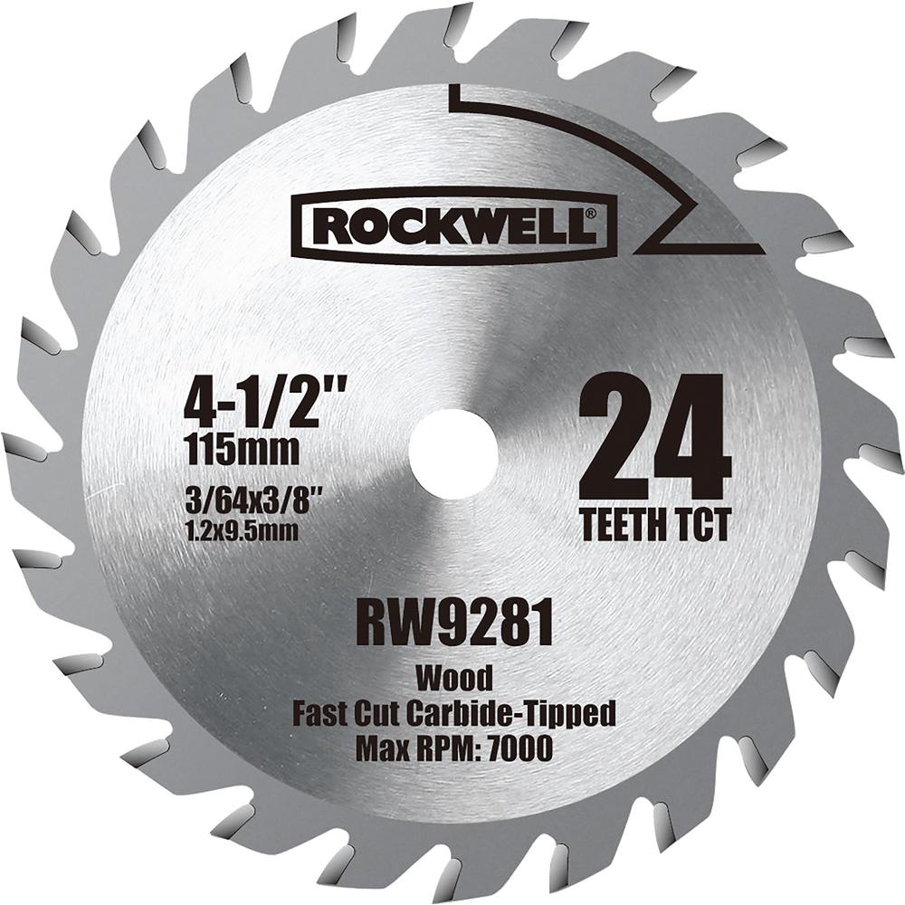 Rockwell 4 1 2 In Tct Carbide Compact Circular Saw Blade Rw9281 The Home Depot