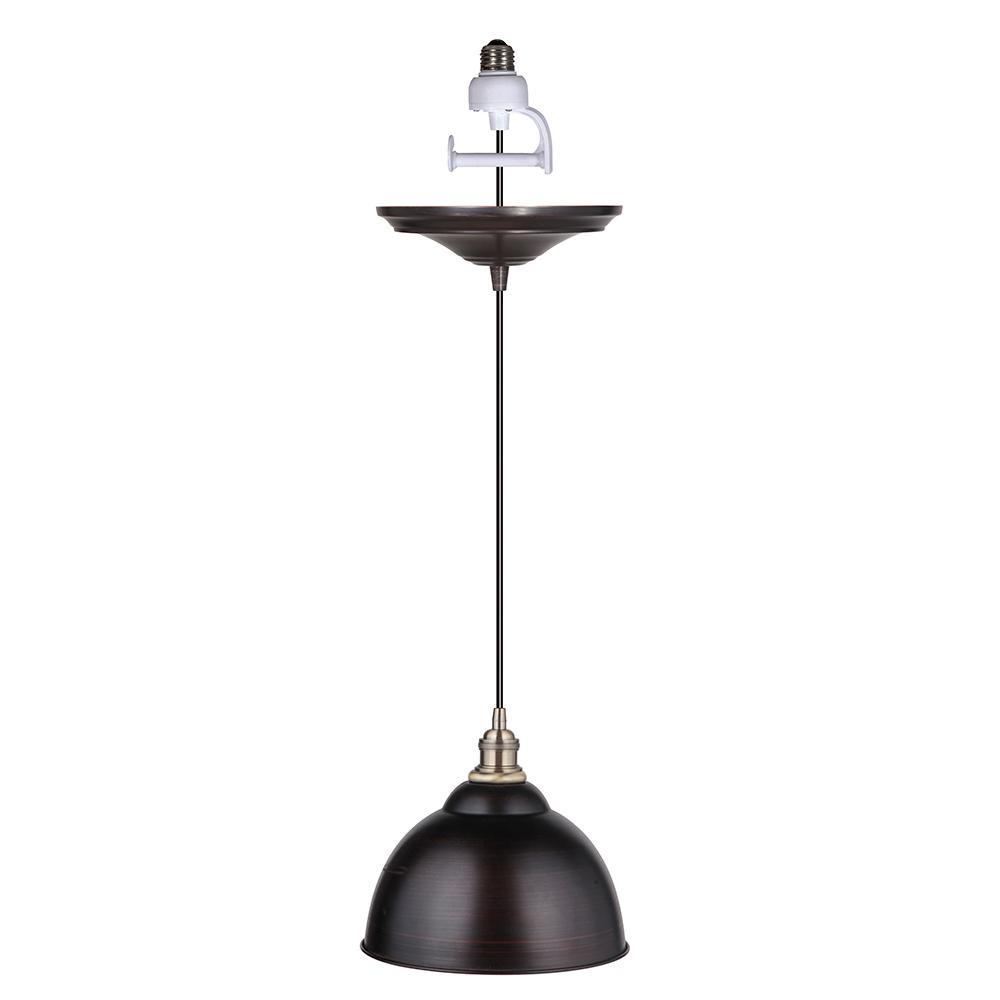 Worth Home Products Instant Pendant 1 Light Brushed Bronze And Instant Pendant 1 Light Brushed Bronze
