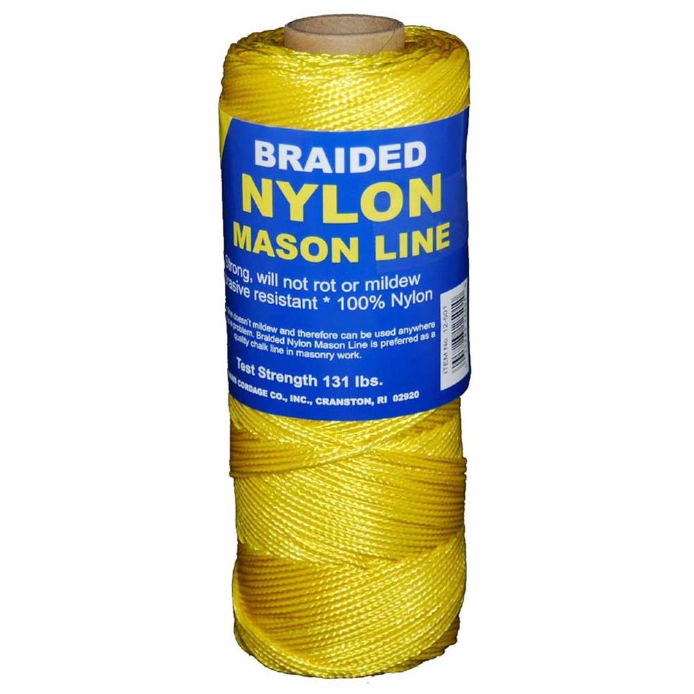 T.W. Evans Cordage 1 x 1000 ft. Braided Nylon Mason Line in Yellow12