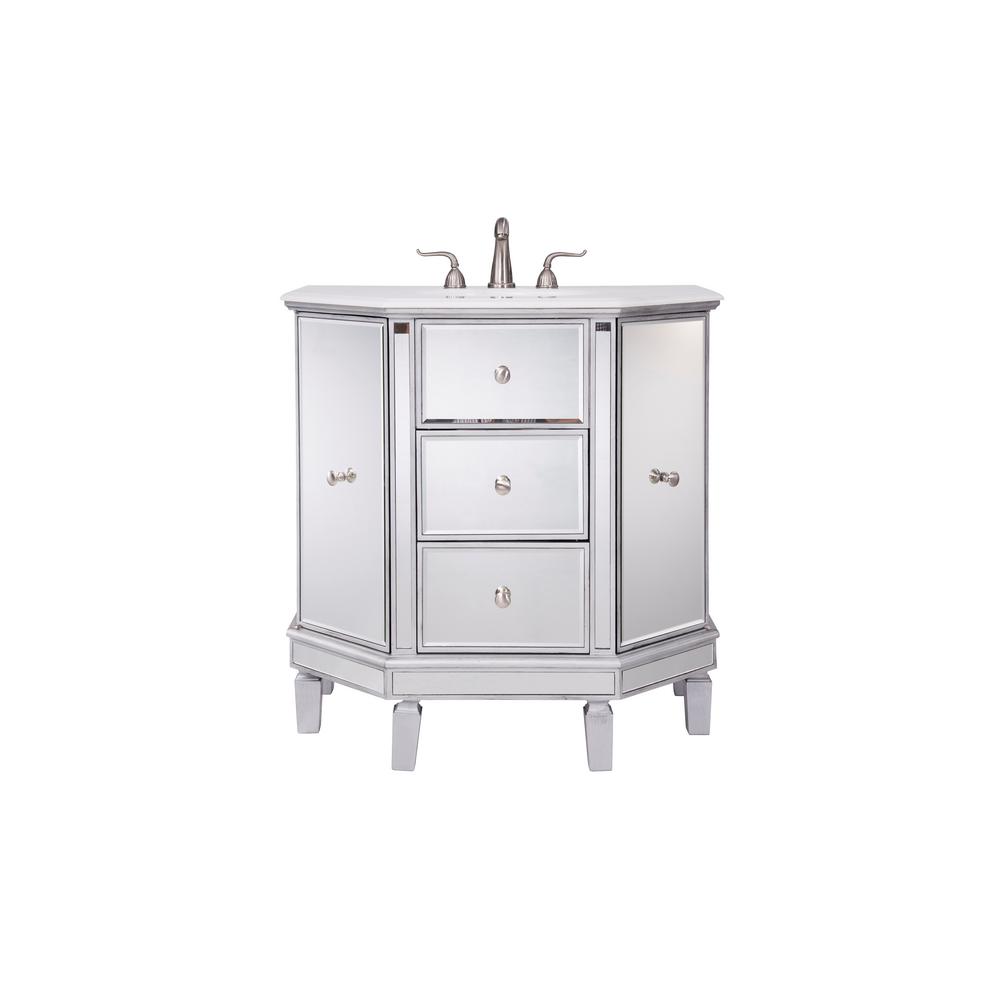 Indio 35 In Single Bath Vanity W 2 Drawers 2 Shelves 2 Doors