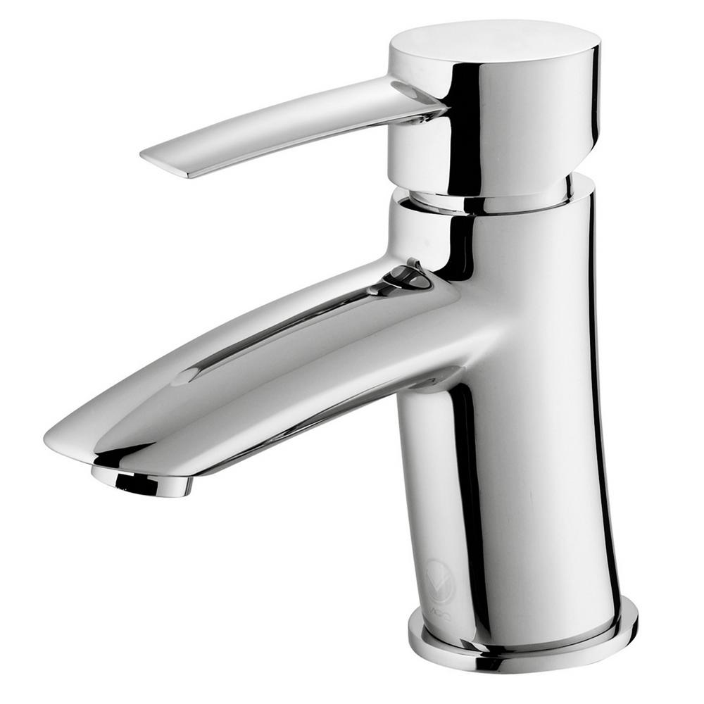 VIGO Single Hole Single-Handle Bathroom Faucet in Chrome ...