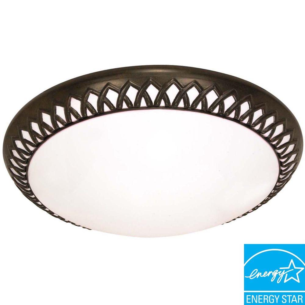 Illumine Skye 2Light English Bronze Flush MountCLISH0250743 The