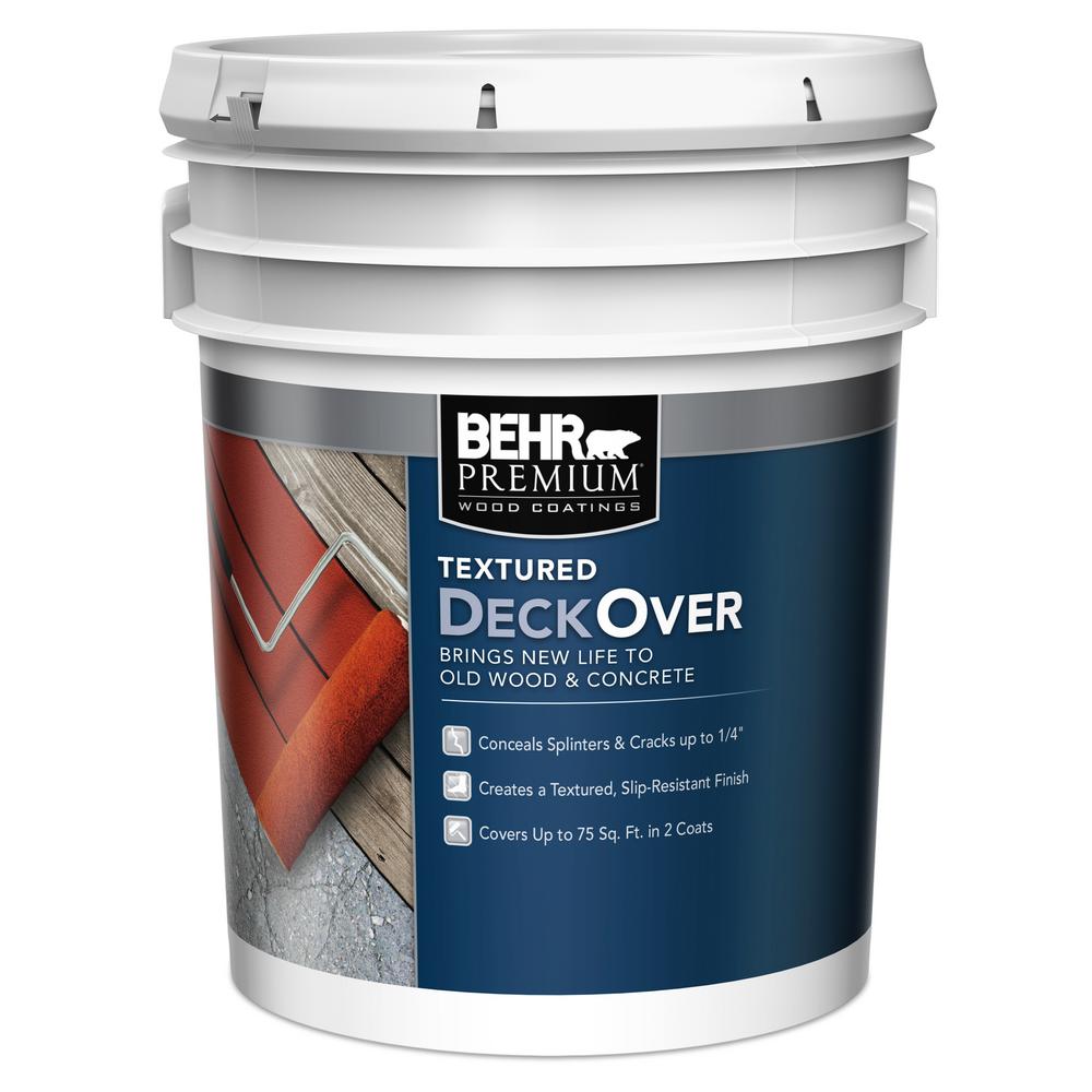BEHR Premium Textured DeckOver 5 gal. Textured Solid Color