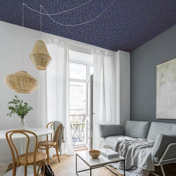 Tempaper Novogratz Constellations Navy Self Adhesive