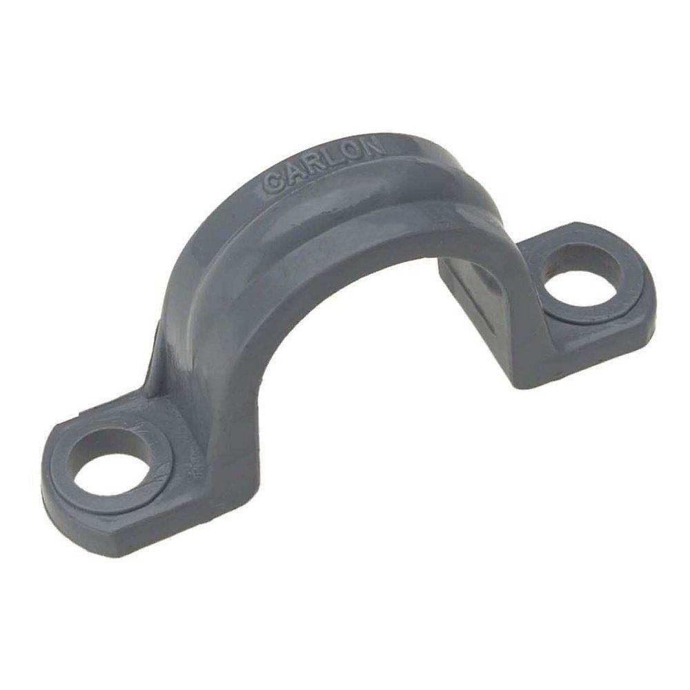 4 in. Steel 2-Hole Pipe Strap-502-9PK - The Home Depot