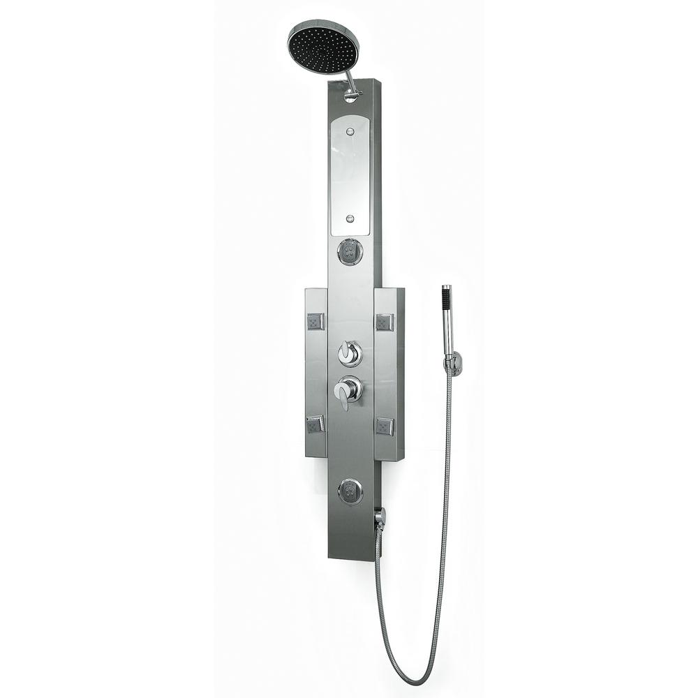 Kokols 55 inch 6-Jetted Full Body Shower Panel System with Heavy Rain Showerhead... by Kokols