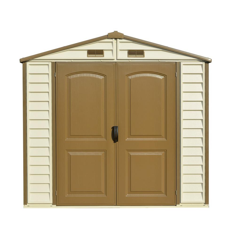 shed vinyl storage duramax building depot ft