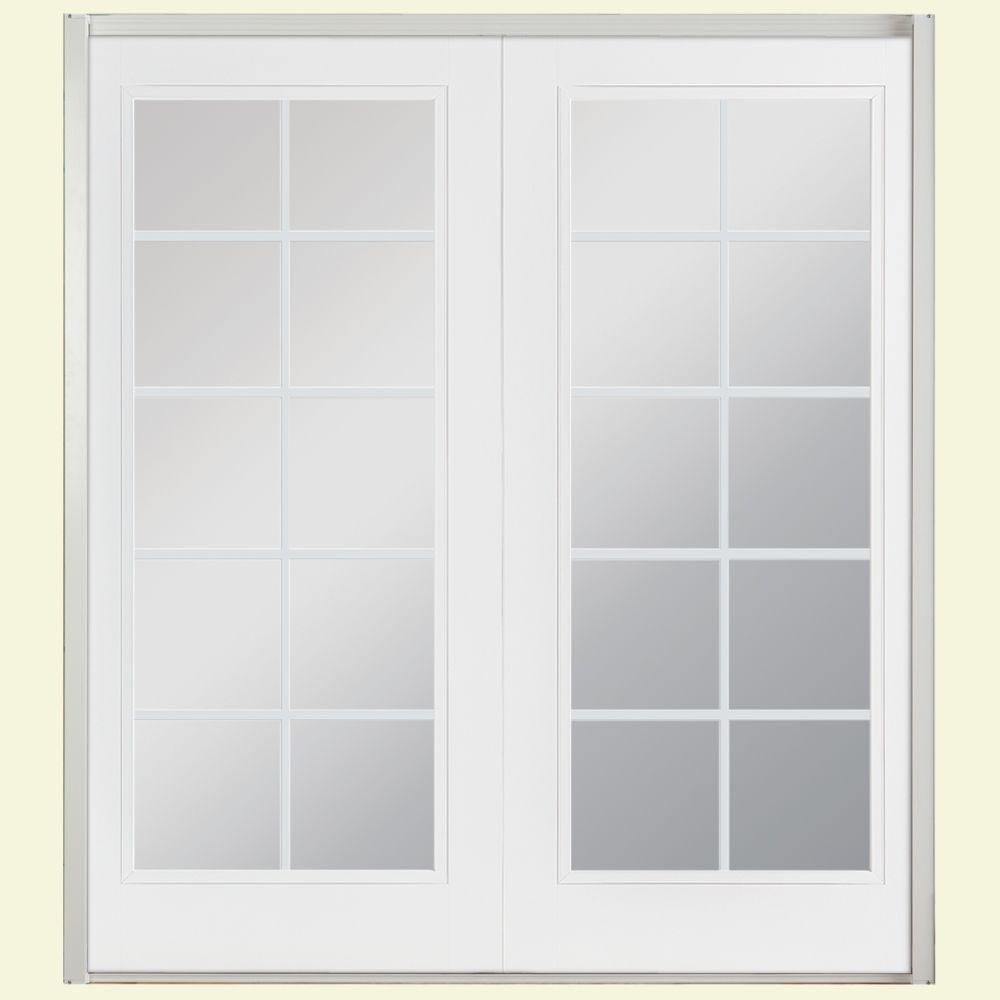 Masonite 60 In X 80 Primed White Steel Prehung Right Hand Primed White Steel Prehung Right Hand Inswing