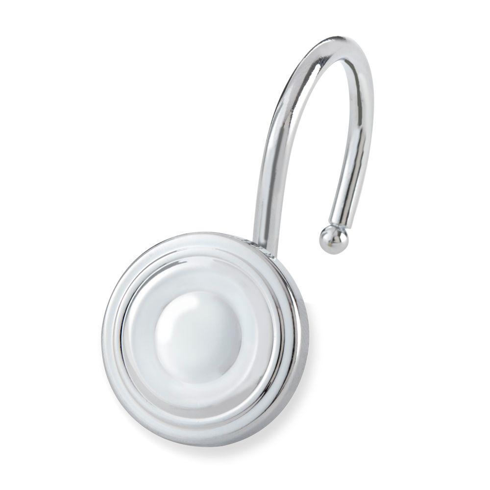 Elegant Home Fashions Circle Shower Hooks in Chrome (12Pack)HDHK103