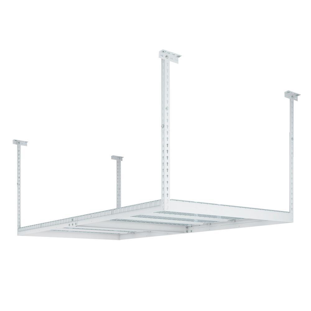 Versarac 48 In W X 42 In H X 96 In D Adjustable Ceiling Mounted Storage Rack In White