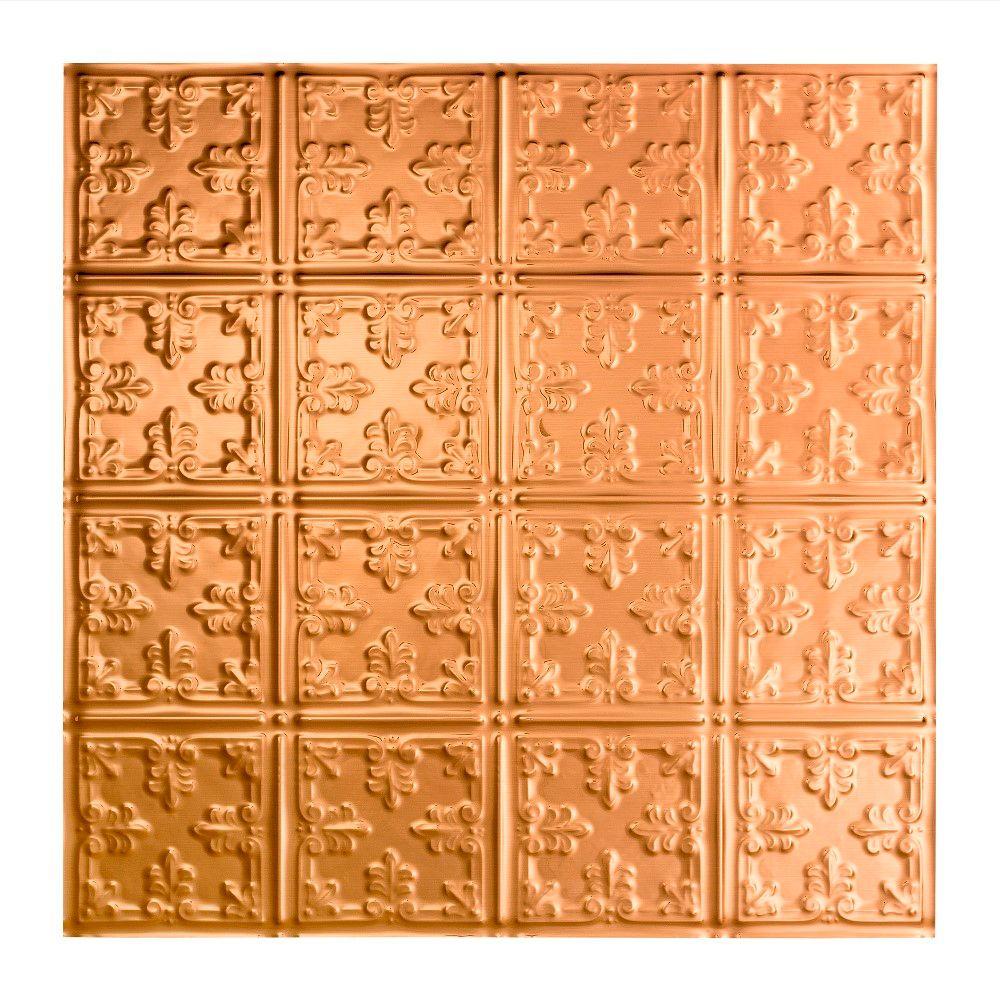 Fasade Traditional 10 2 ft. x 2 ft. Layin Ceiling Tile in Polished