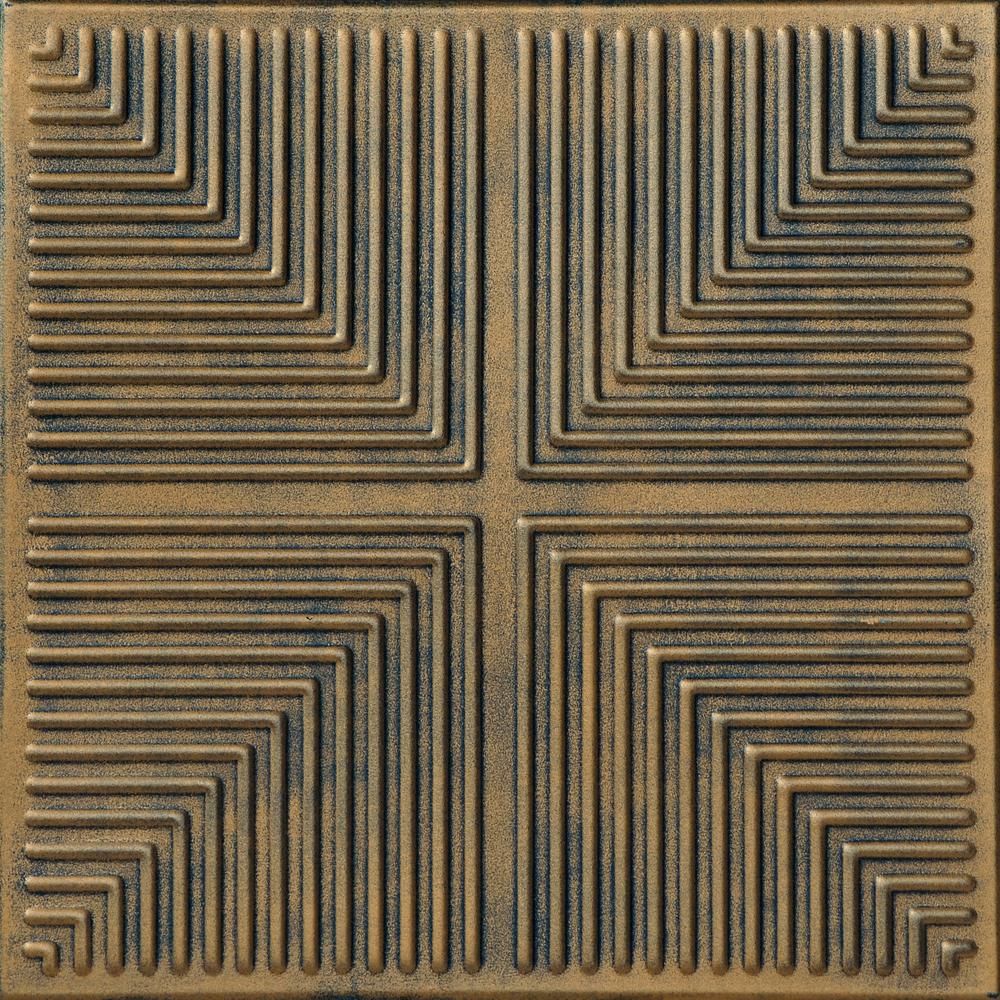 A La Maison Ceilings Pyramid Illusion 1 6 Ft X 1 6 Ft Foam Glue