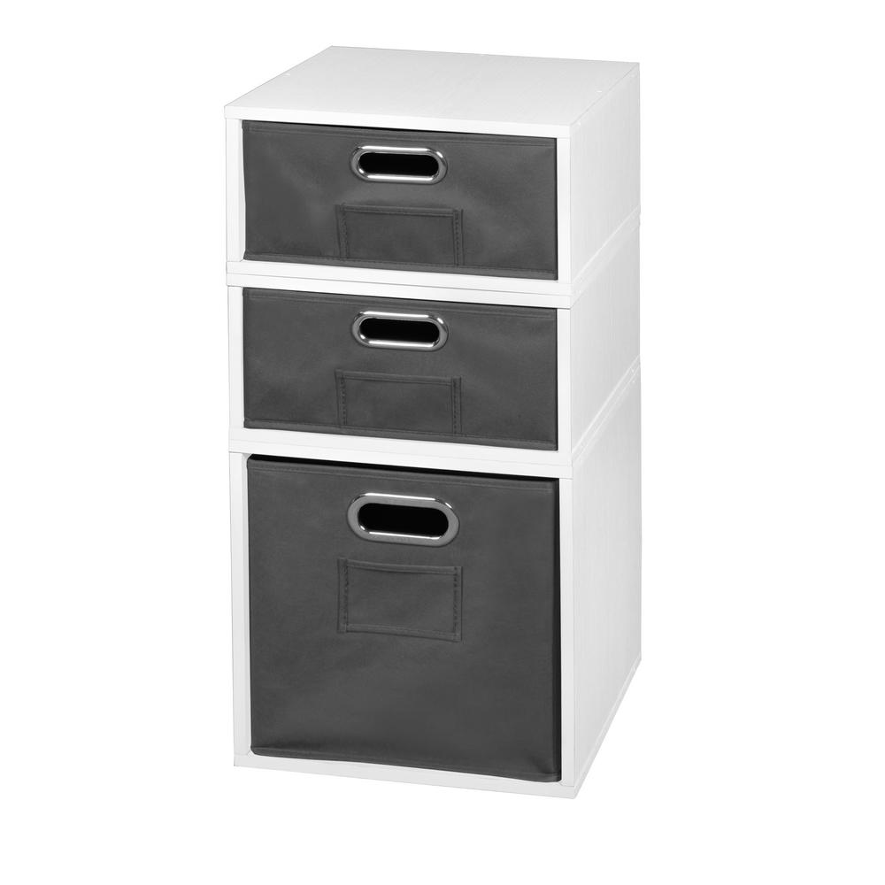 Niche 26 In H X 13 In W X 13 In D White Wood 3 Cube Storage Organizer Pc1f2hwh 1f2hgy The Home Depot