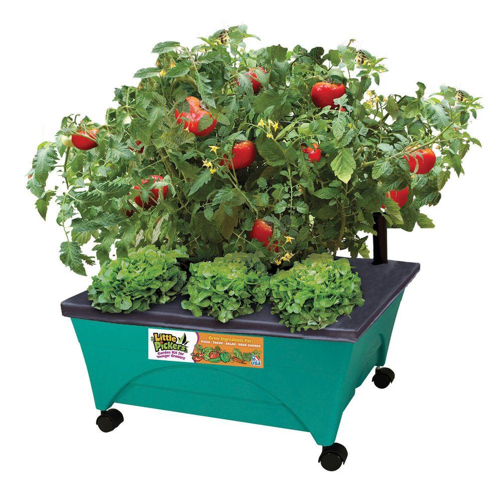 CITY PICKERS 24.5 in. x 20.5 in. Patio Raised Garden Bed Grow Box Kit