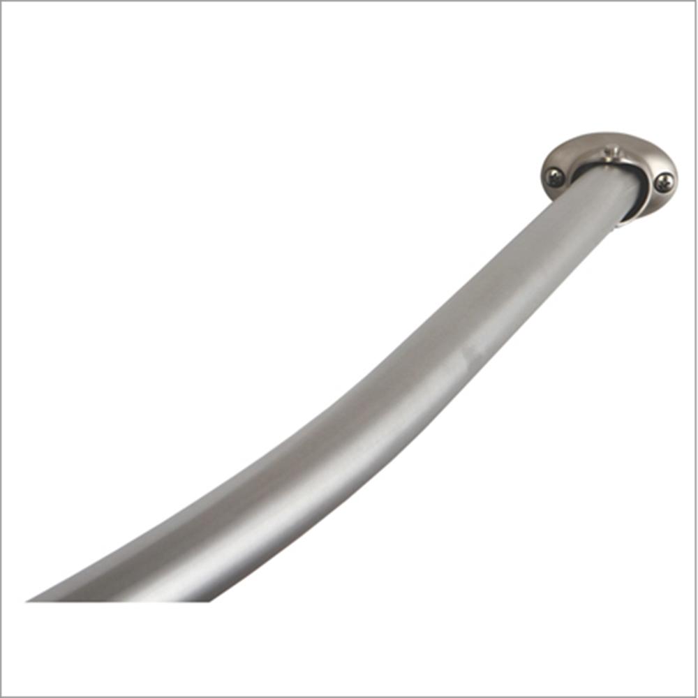 ARISTA 72 in. Adjustable Curved Shower Rod in Satin NickelCSR002SN