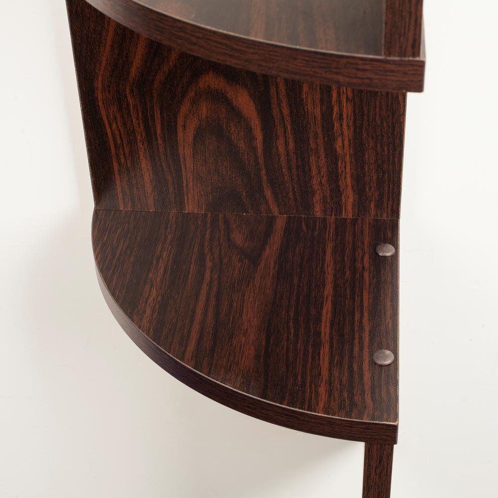 Floating Walnut Corner Shelves Shelving Storage D Floating Laminate Corner Wall Decorative Shelf