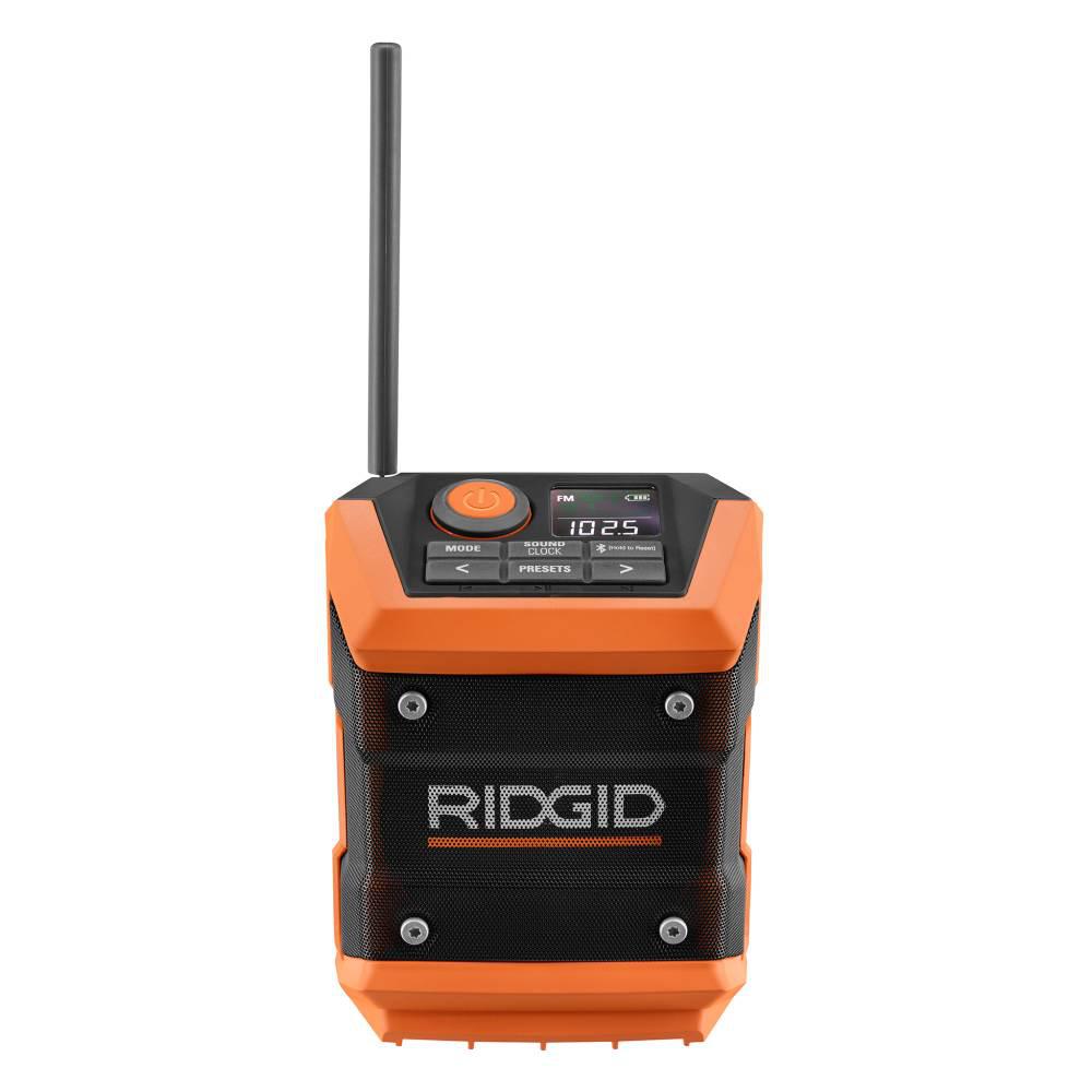 RIDGID 18-Volt Cordless Mini Bluetooth 