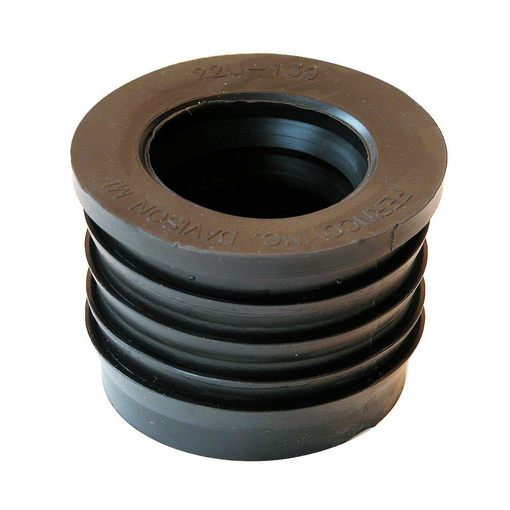 Fernco 2 in. Service Weight Cast Iron x 1-1/2 in. Sch. 40 PVC 1 1/2 Cast Iron To Pvc