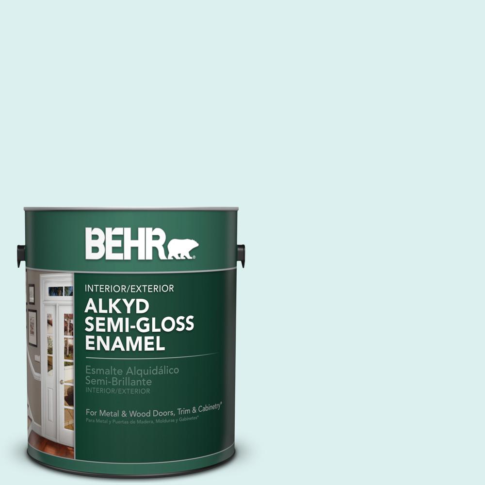 Behr 1 Gal 500c 2 Aqua Pura Semi Gloss Enamel Alkyd Interiorexterior