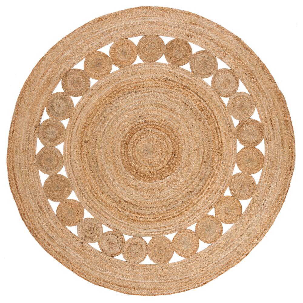 Safavieh Natural Fiber Beige 4 Ft X Round Indoor Area Rug