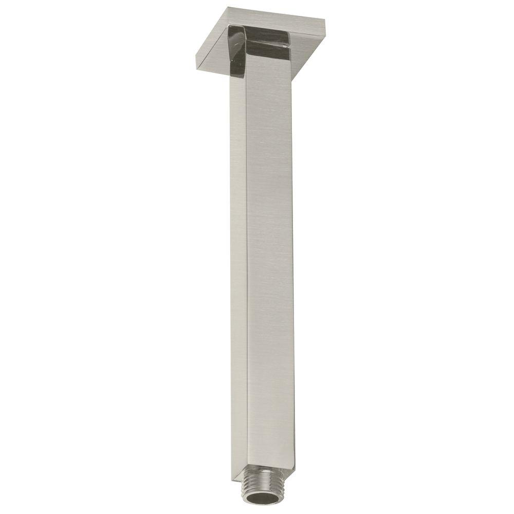 Westbr 1 2 In Ips True Square Ceiling Style Shower Arm With Ips True Square Ceiling Style Shower Arm With Satin Nickel