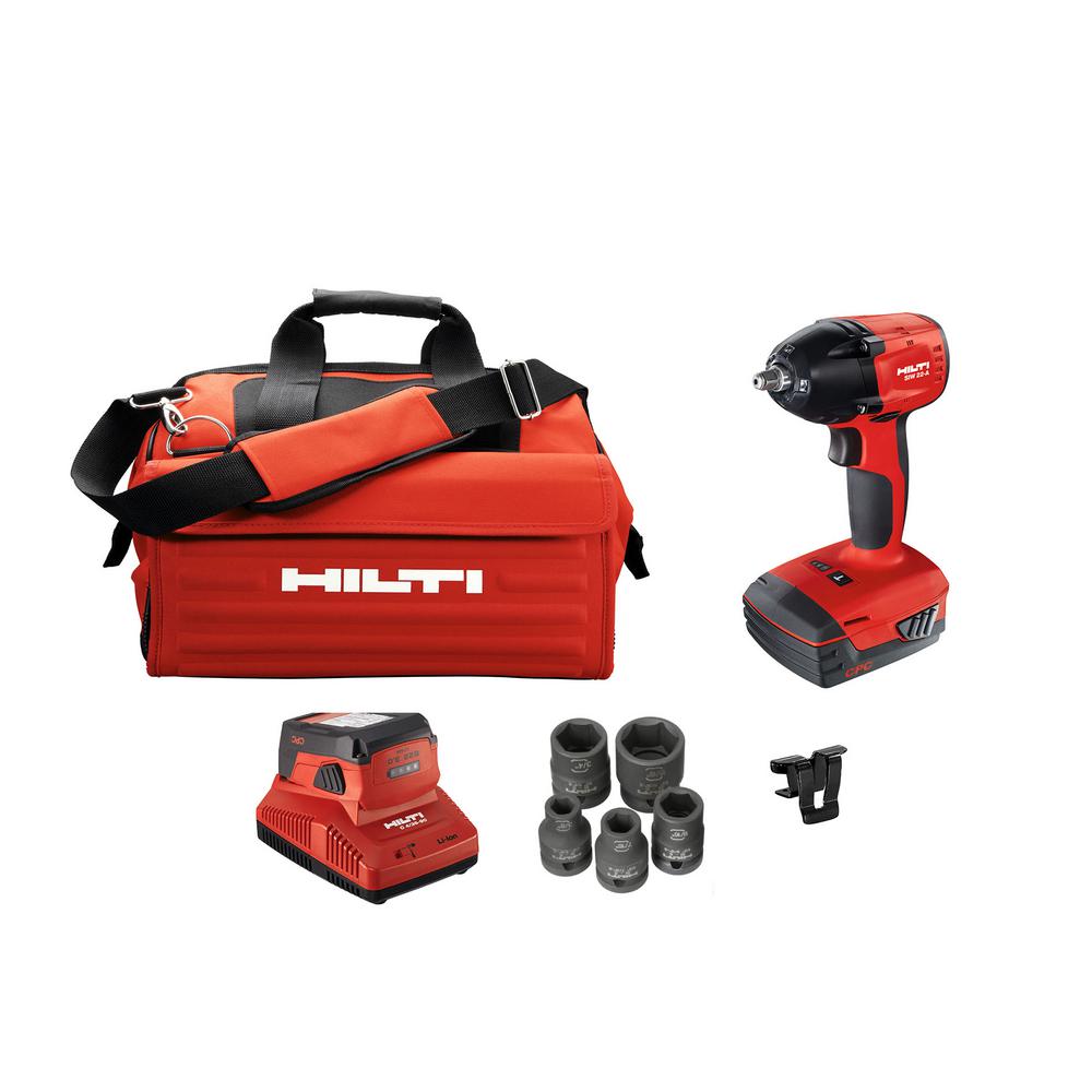 Hilti SIW 22Volt LithiumIon 3/8 in. Cordless Compact Impact Wrench
