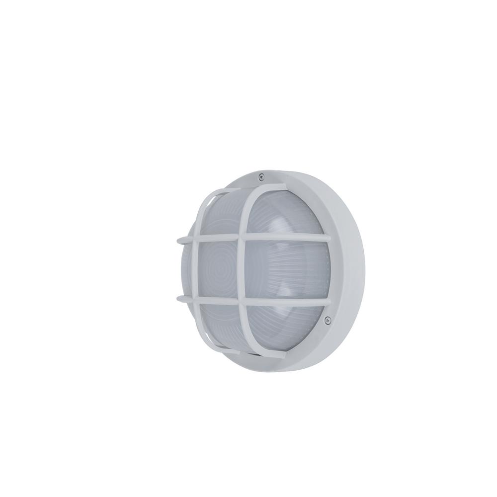 Coastal Norfolk White Outdoor Integrated Led Bulkhead Wall Lantern Coastal Norfolk White Outdoor Integrated Led Bulkhead Wall Lantern