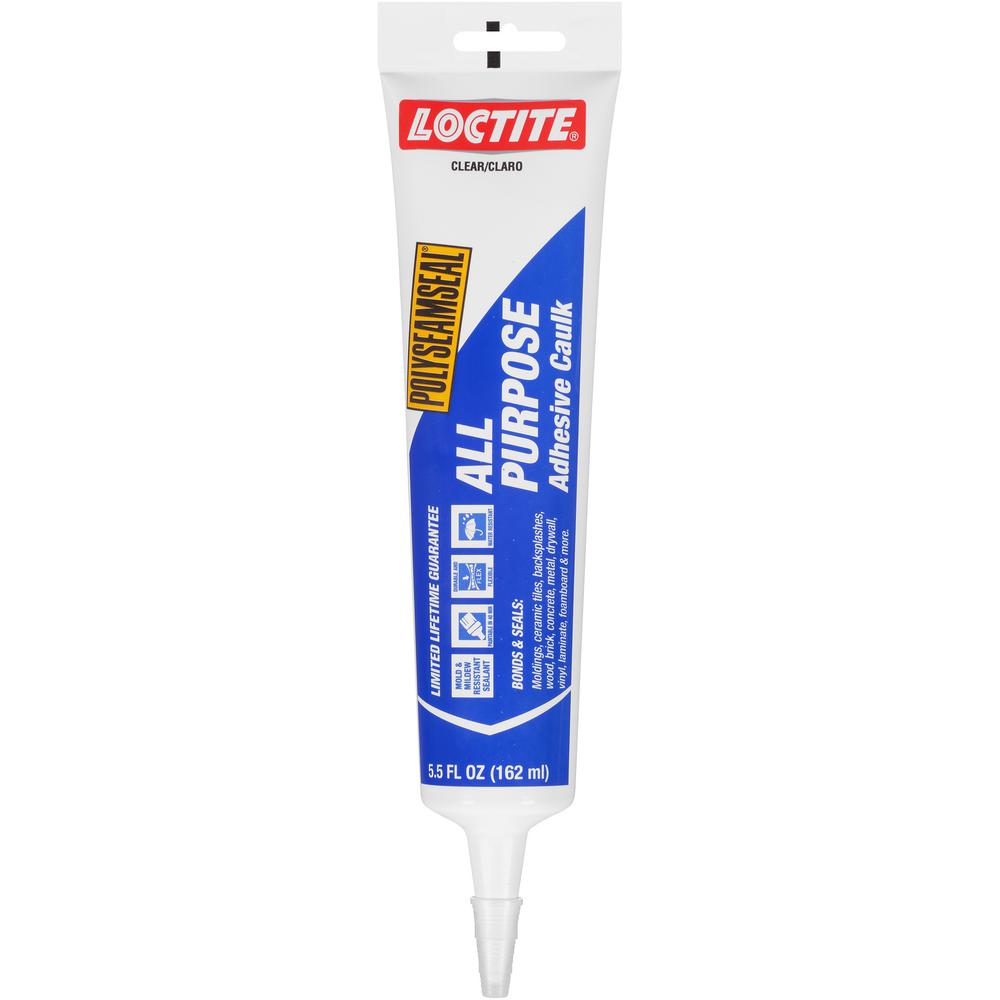 Loctite Polyseamseal 5.5 oz. Clear All Purpose Caulk (12Pack)2139007
