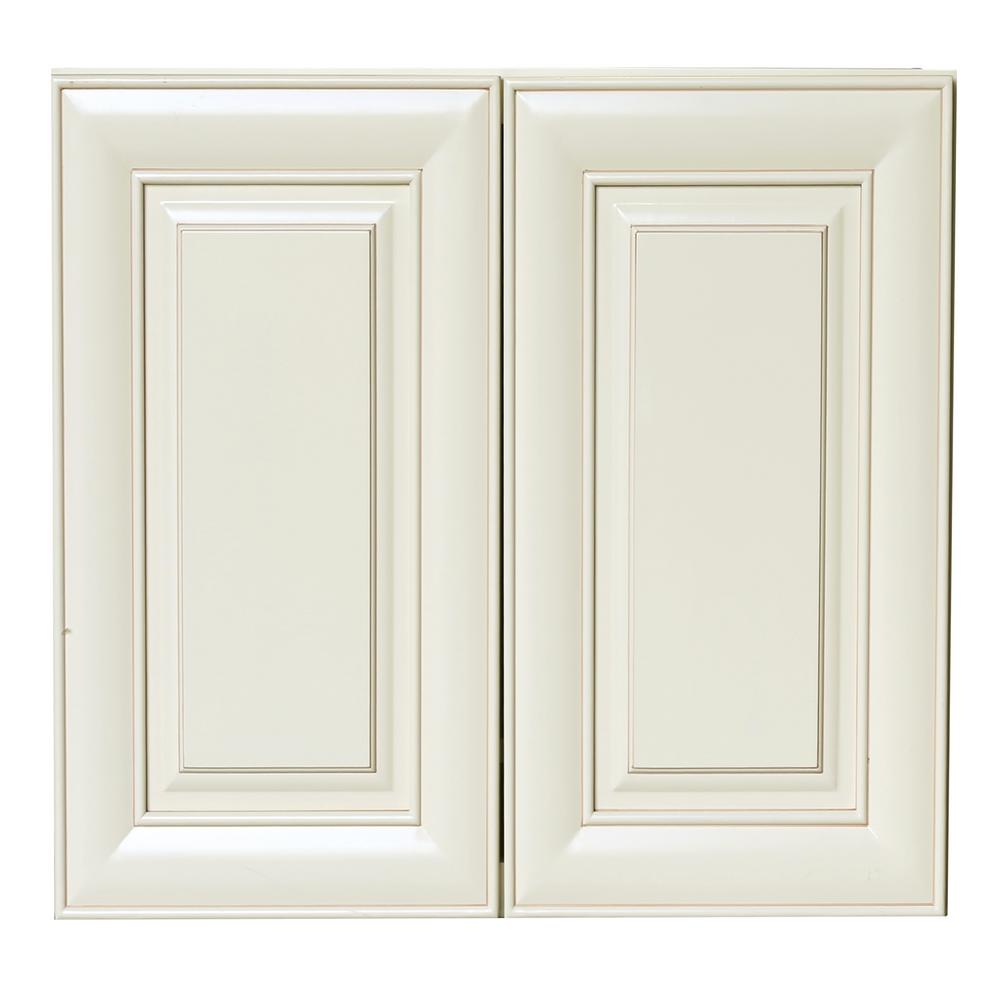 Plywell Ready To Assemble 33x18x12 In High Double Door Wall Cabinet Antique White - Antique Kitchen Wall Cabinets Plywell Ready To Assemble 33x18x12 In High Double Door Wall Cabinet Antique White - Antique Kitchen Wall Cabinets