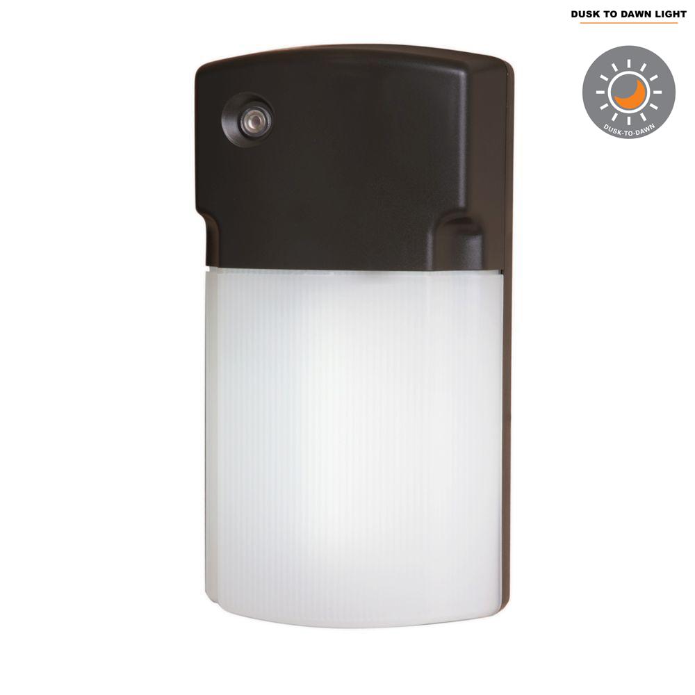 Dusk To Dawn Pick Up Today Fluorescent Outdoor Wall Mounted 26 Watt Bronze Outdoor Fluorescent Wall Pack Light With Dusk To Dawn Photocell Sensor