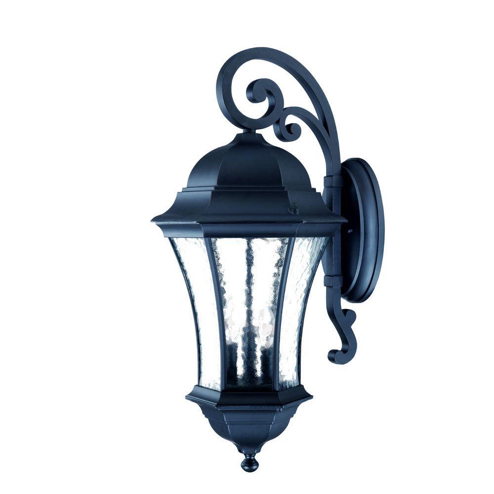 Acclaim Lighting Waverly Collection 3 Light Black C Outdoor Wall Lantern Sconce