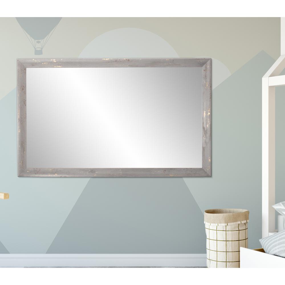 Brandtworks 30 In X 34 Gray Gold Shimmer Wall Mirror Bm050 M2 30 In X 34 Gray Gold Shimmer Wall Mirror