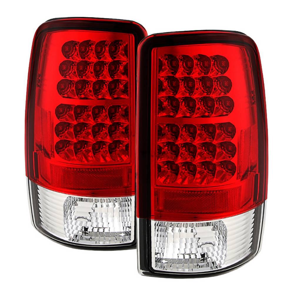 Spyder Auto Chevy Suburban Tahoe 1500 2500 00 06 Gmc Yukon Chevy Suburban Tahoe 1500 2500 00 06 Gmc Yukon Xl Led Tail Lights Red Clear