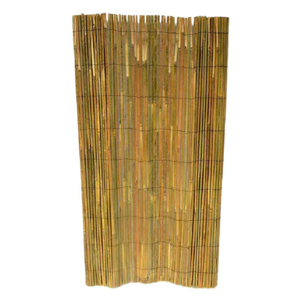 MGP 96 in. H Slat Bamboo Roll Garden FenceSBF98 The