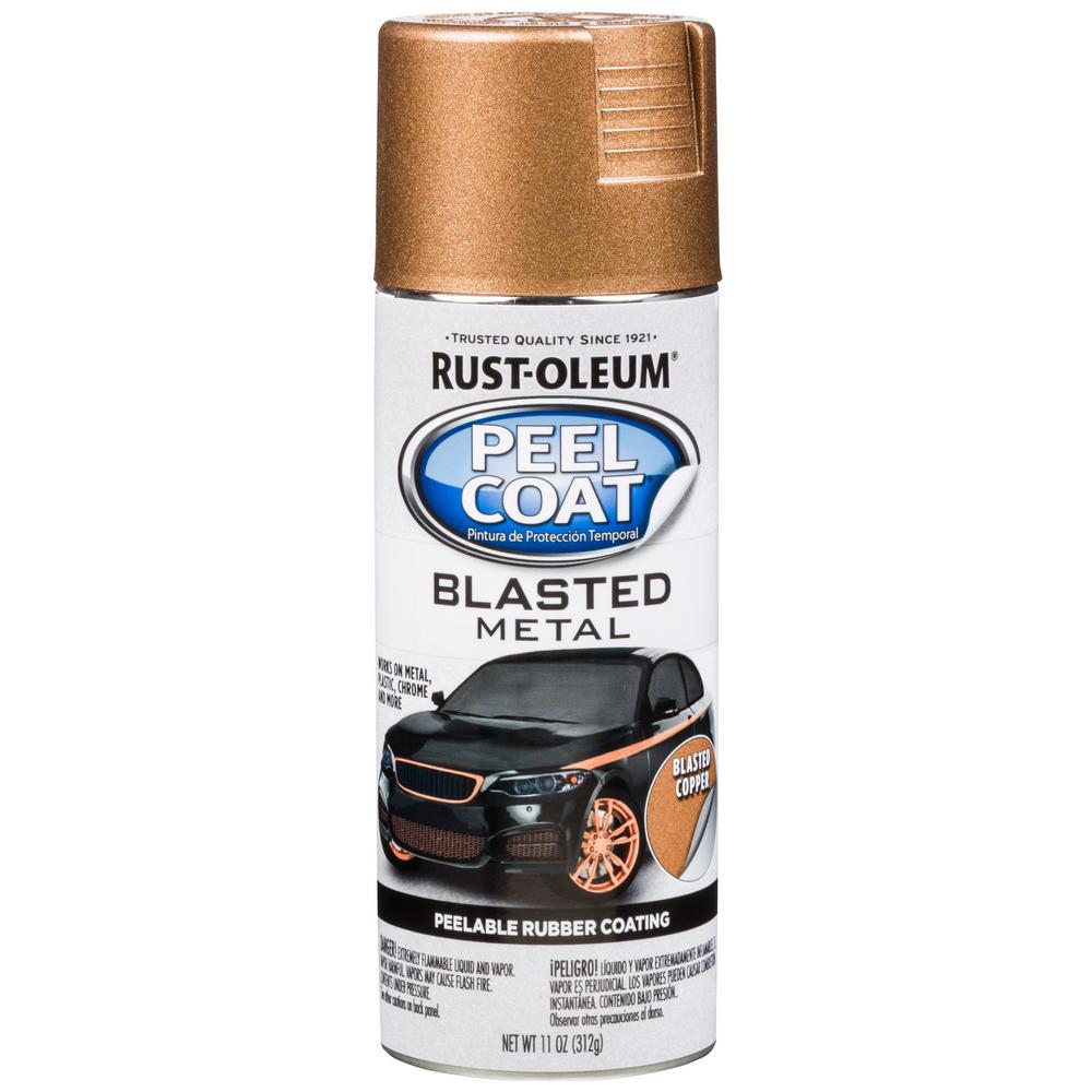 RustOleum Automotive 11 oz. Peel Coat Blasted Metal Copper Spray Paint