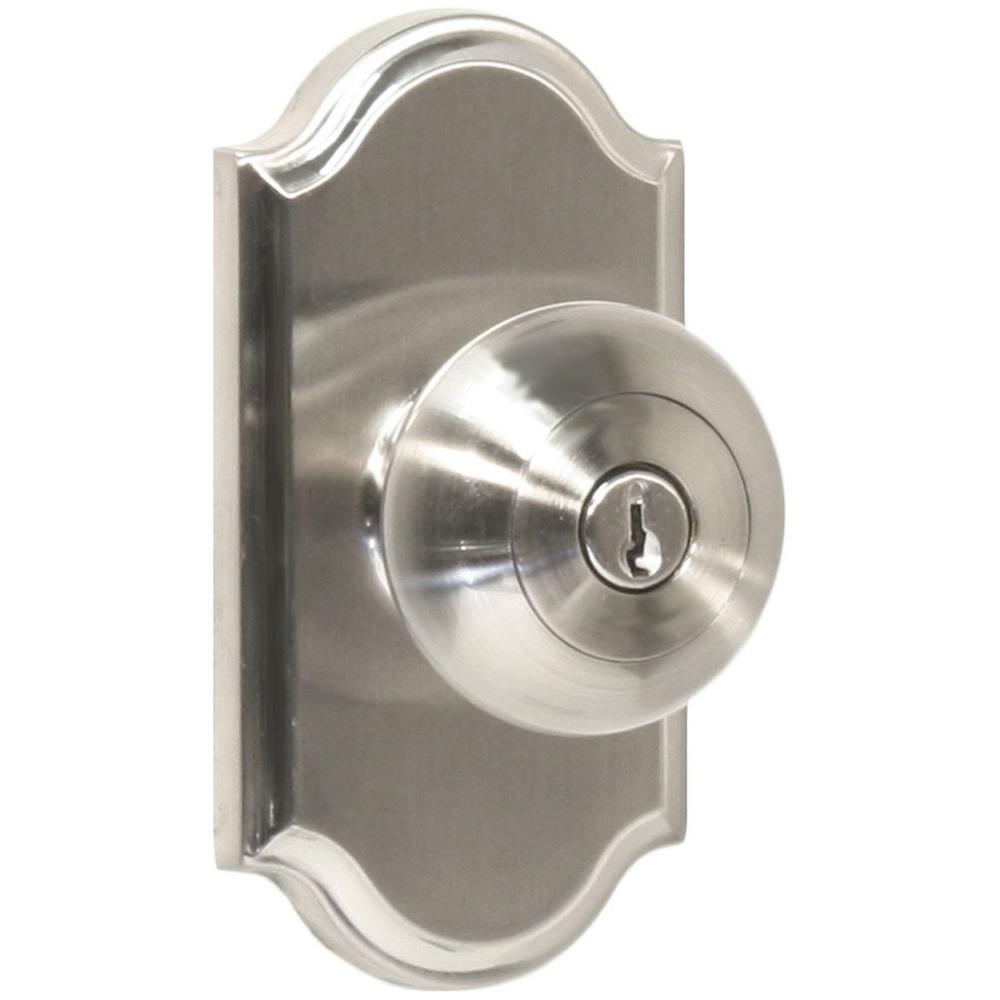 Weslock Elegance Satin Nickel Premiere Keyed Entry Impresa Door Knob