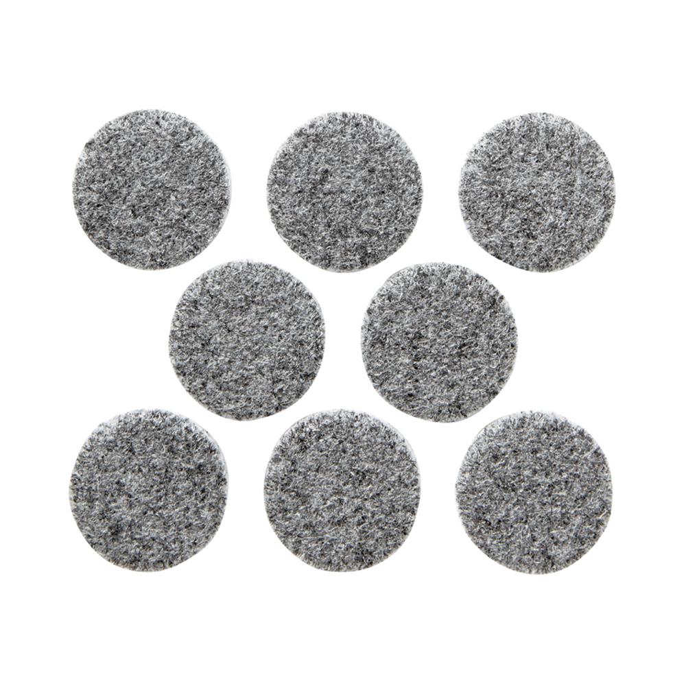 Scotch 1 in. Gray Round HeavyDuty Surface Protection Felt Floor Pads