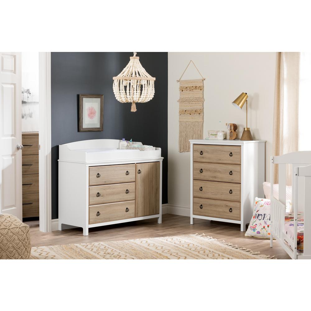 rustic grey changing table