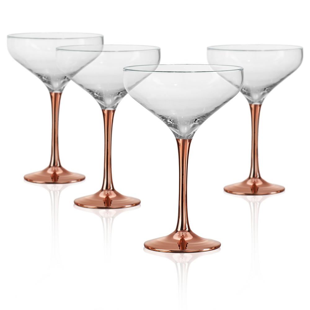 Coppertino 10 oz. Saucer Champagne/Desert Coupe Glass (Set of 4)52016B