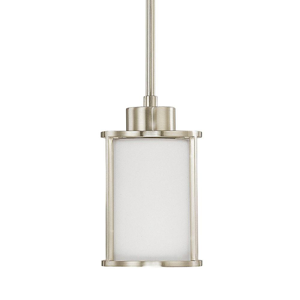 Brushed Nickel Pendant With White On Glass Chandeliers Ceiling Fixtures Home Garden - Nickel Pendant Light Brushed Nickel Pendant With White On Glass Chandeliers Ceiling Fixtures Home Garden - Nickel Pendant Light