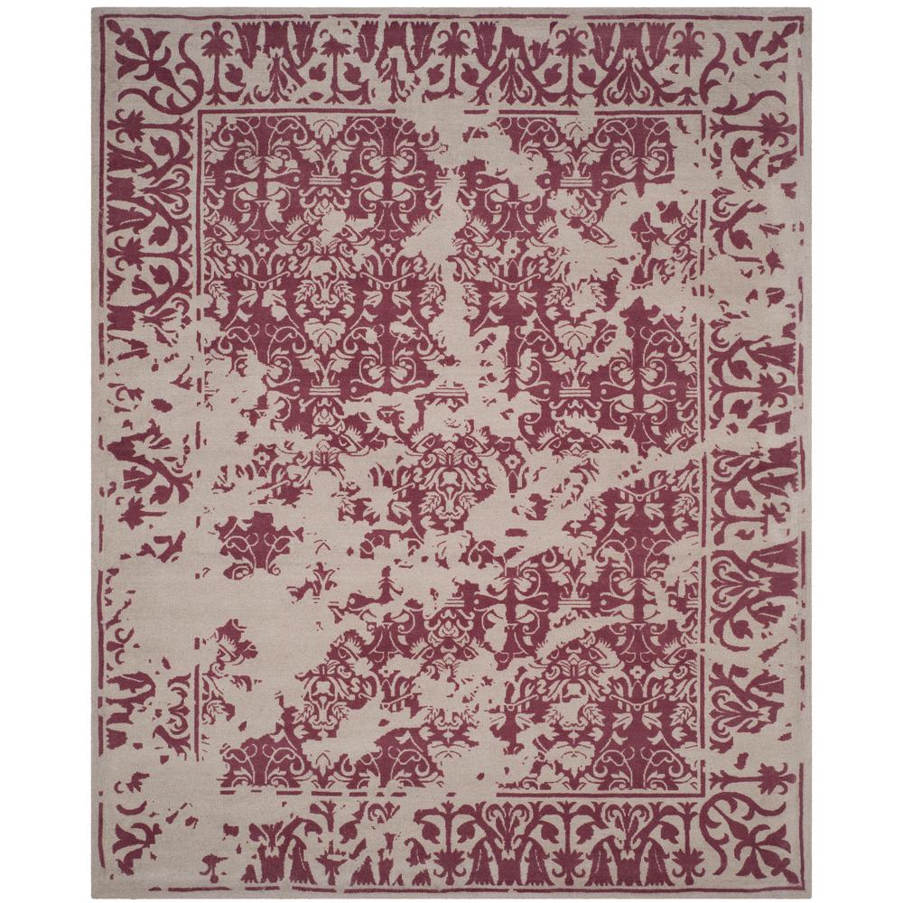 Safavieh Restoration Vintage Silver Purple 8 Ft X 10 Area Rug Restoration Vintage Silver Purple 8 Ft X 10 Area Rug