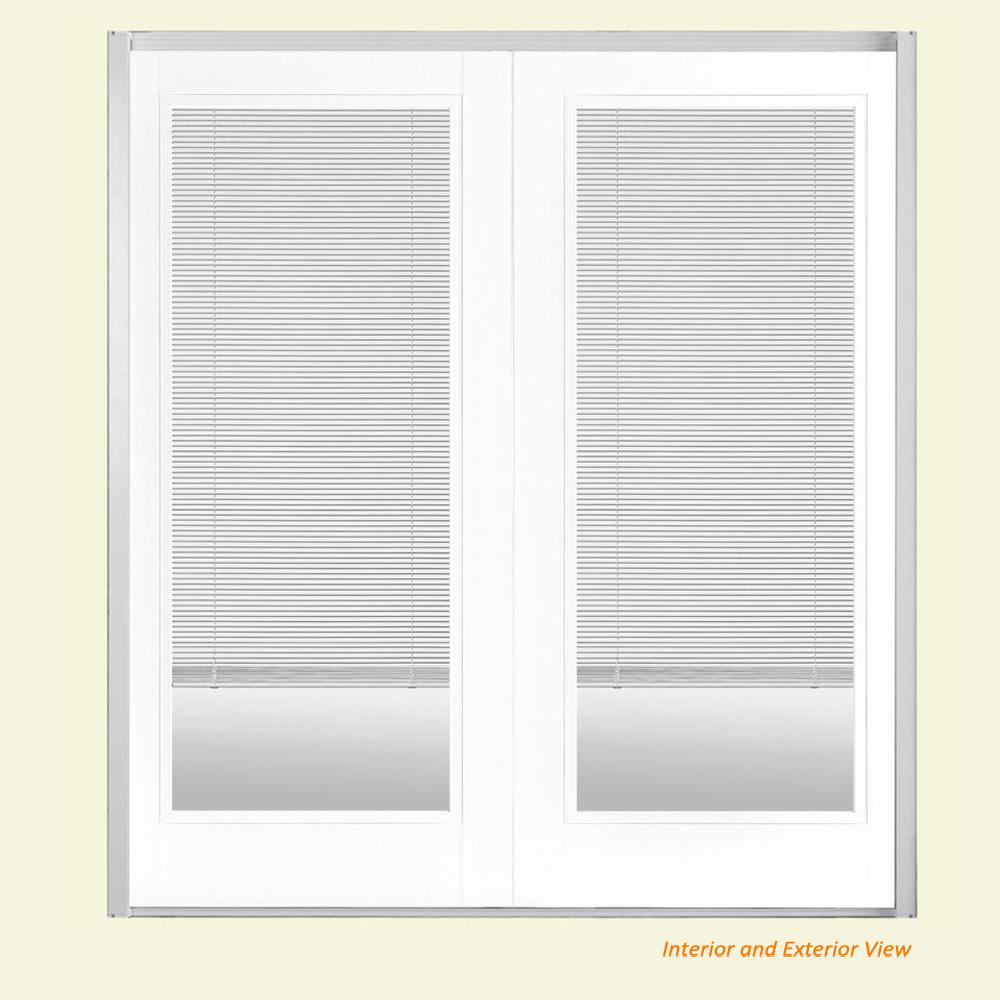 Masonite 72 in. x 80 in. Ultra White Steel Prehung LeftHand Inswing