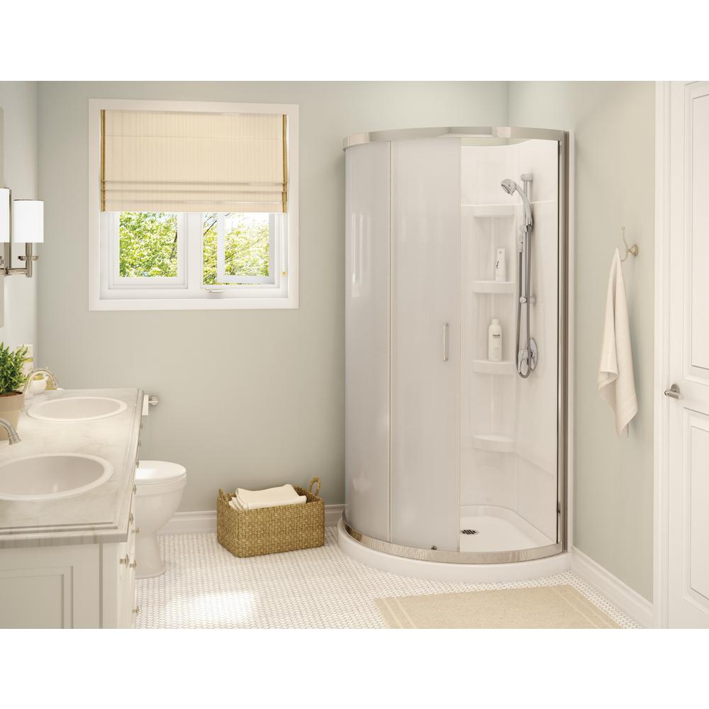MAAX Cyrene 34 in.x 76 in. OffCenter Corner Shower Kit w/Semi