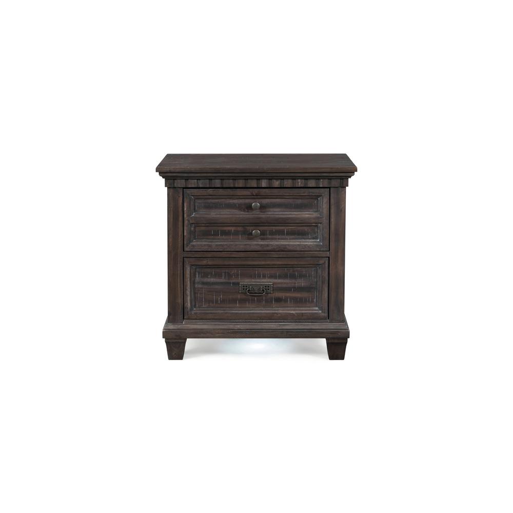 Unbranded Steele 2 Drawer Nightstand In Smokey Gray Oak Mo600nso The Home Depot