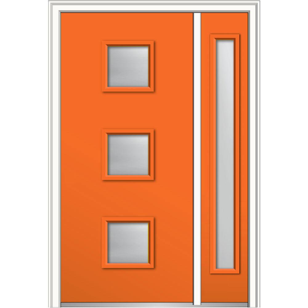 Orange Front Doors Exterior Doors The Home Depot