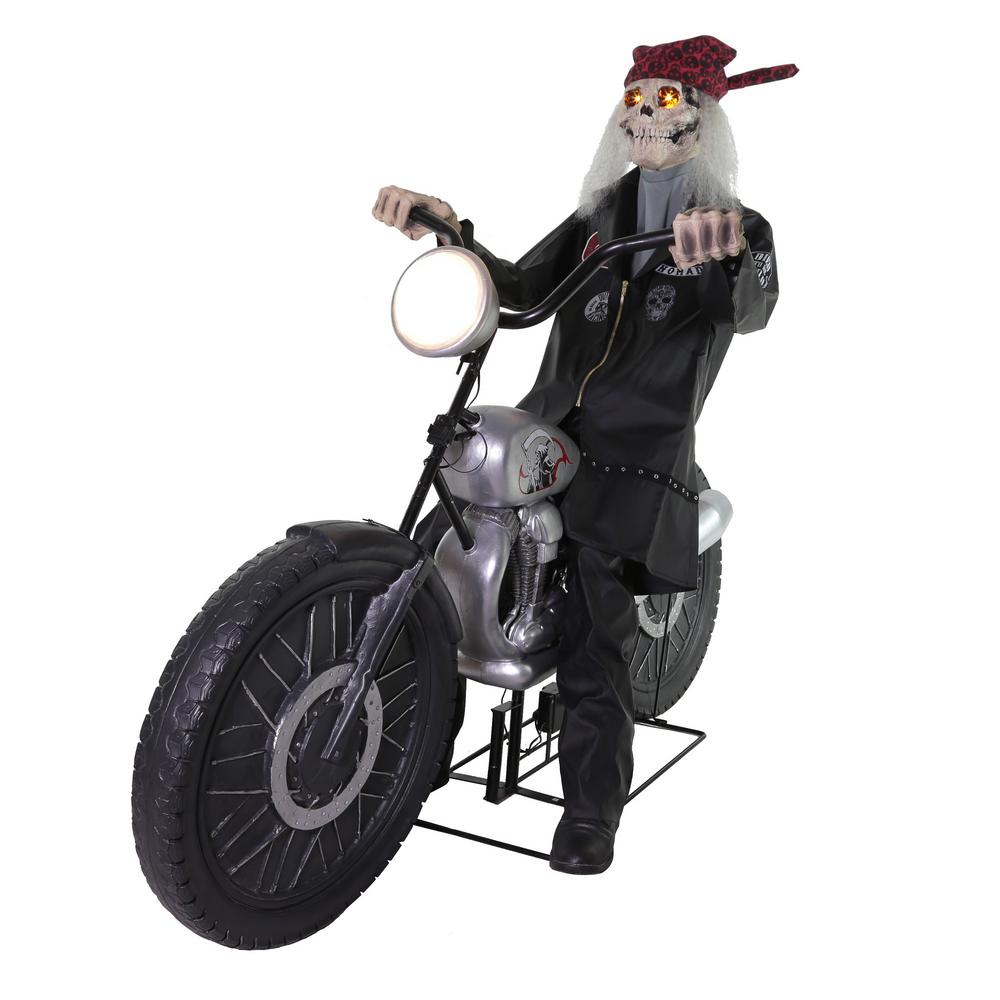  Home Accents Holiday 53 in Motorcycle Riding Reaper 
