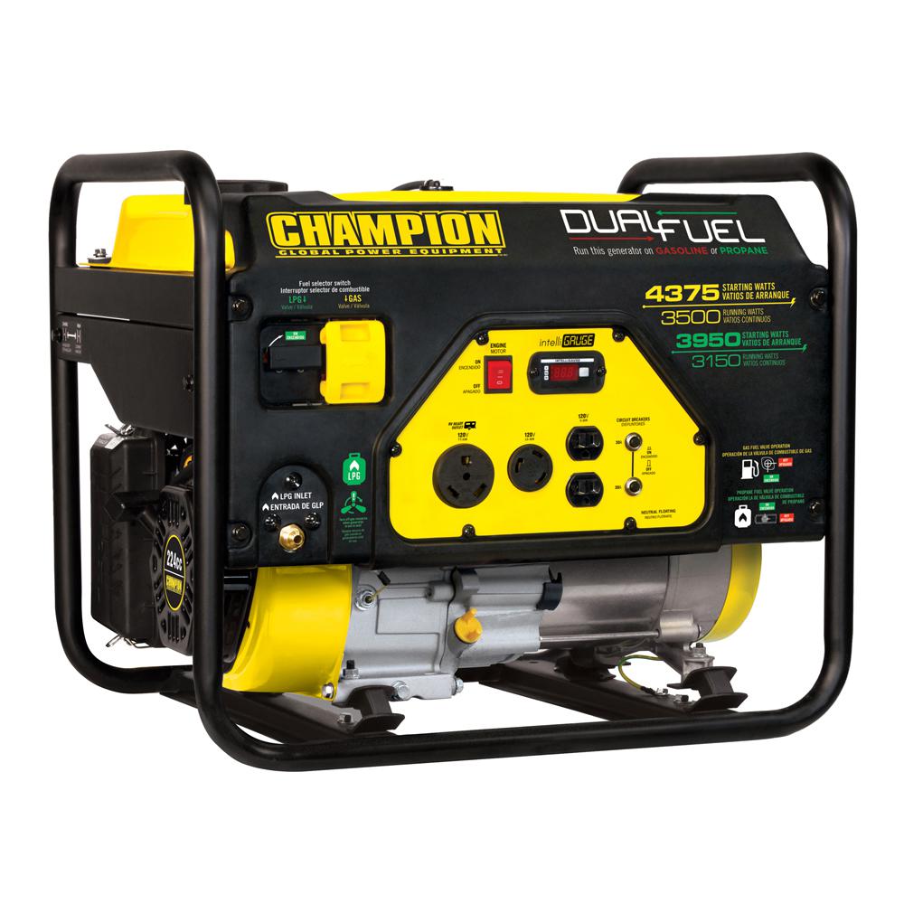 Champion Power Equipment 3500-Watt Dual Fuel Powered RV Ready Portable Generator by Champion Power Equipment