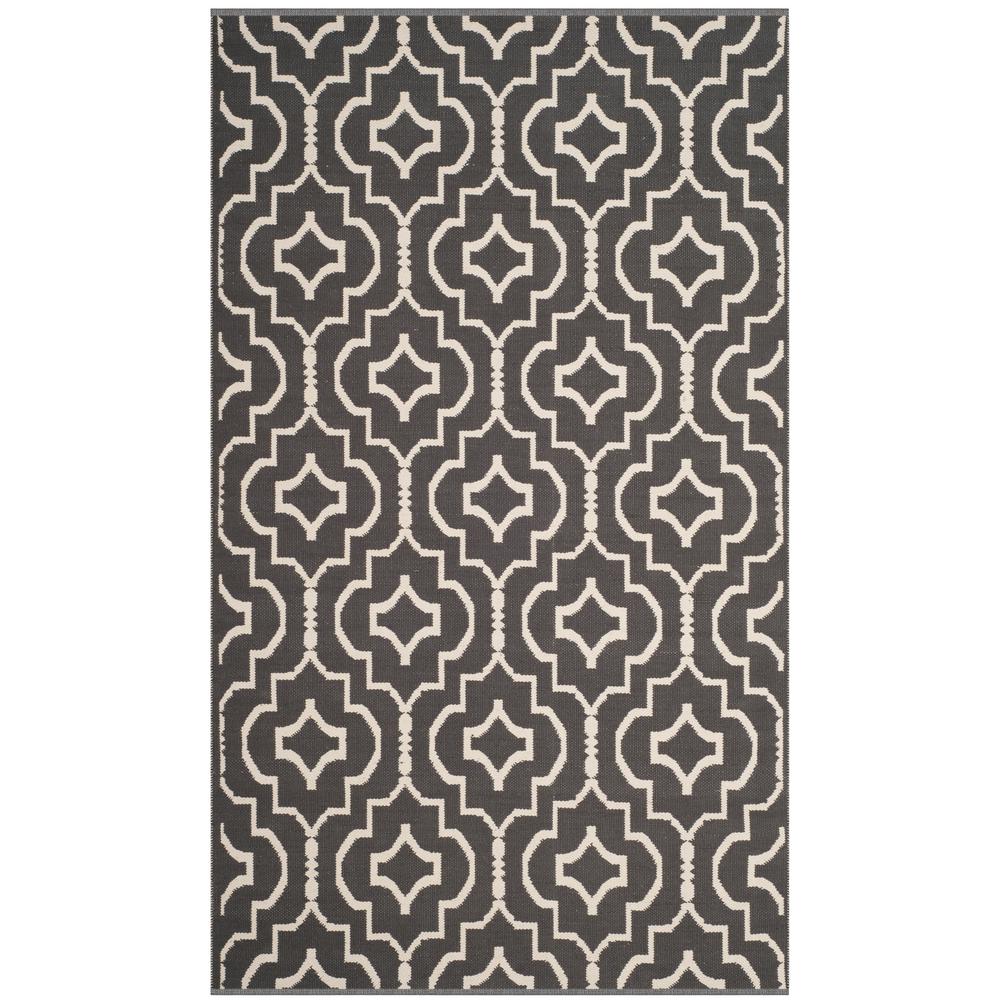 Safavieh Montauk Dark Gray Ivory 5 Ft X 8 Area Rug